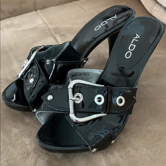 Aldo Sigulda Black High Heels Size 7 - Picture 2 of 8